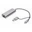 DIGITUS USB Type-C Gigabit Ethernet Adapter 2.5G, USB-C + USB A