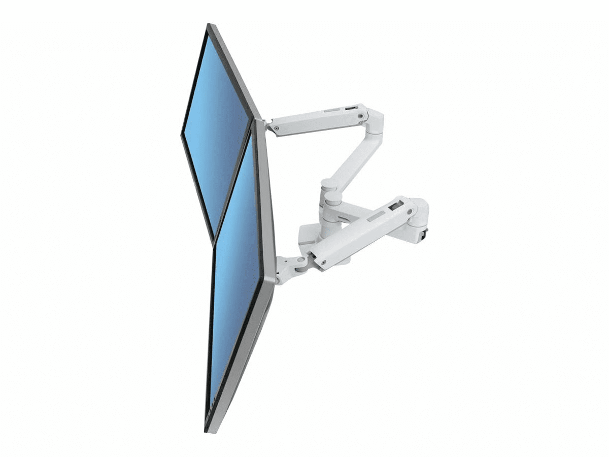 Ergotron LX Dual Side-by-Side Arm - Befestigungskit - Aluminium, haltbarer Stahl