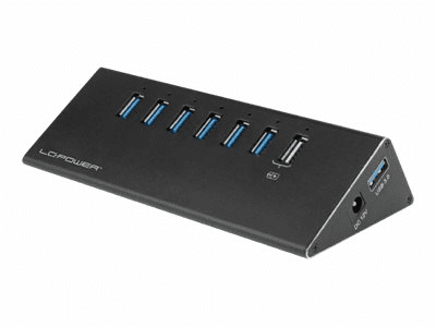 LC-Power LC-HUB-ALU-2B-7 - Hub - 6 x SuperSpeed USB 3.0 + 1 x SuperSpeed USB...