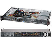 Supermicro SC505 203B - Rack-Montage 1U - Mini-ITX