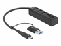 Delock Hub - 3 x USB 3.2 Gen 1 + 1 x USB-C 3.2 Gen 1