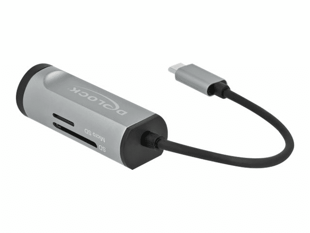 Delock 2 Port USB 3.2 Gen 1 Hub with USB Type-C Connection and SD + Micro SD...