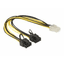 Delock Stromkabel - 8-poliger PCIe Power (6+2)