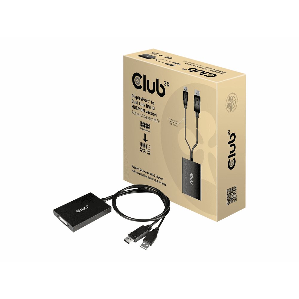 Adattatore Per Monitor Da PC Club 3D CAC-1010 DisplayPort A DVI Dual-Link DVI-D - Adaptador Adattatore Per Monitor Da PC Club 3D CAC-1010 DisplayPort A DVI Dual-Link DVI-D - Adaptador