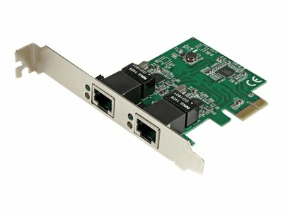 StarTech.com Dual Port Gigabit PCI Express Server Network Adapter Card - 1...
