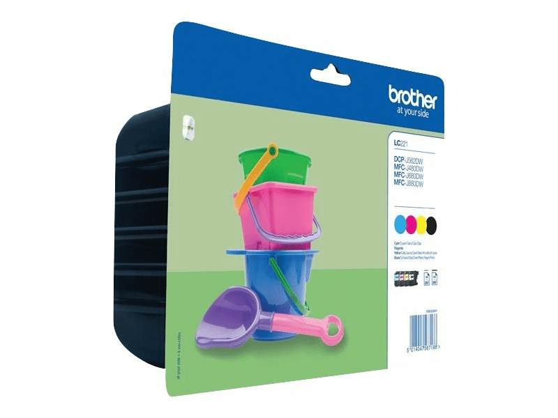 Brother Value Pack cyan/magenta/yellow/black LC221 ca. 260 Seiten black und...