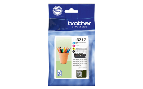 Brother Value Pack cyan/magenta/yellow/black LC3217 ca. 550 Seiten