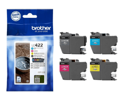 Brother Value Pack cyan/magenta/yellow/black LC422 ca. 550 Seiten