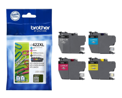 Brother Value Pack cyan/magenta/yellow/black LC422XL ca. 3.000 Seiten black,...