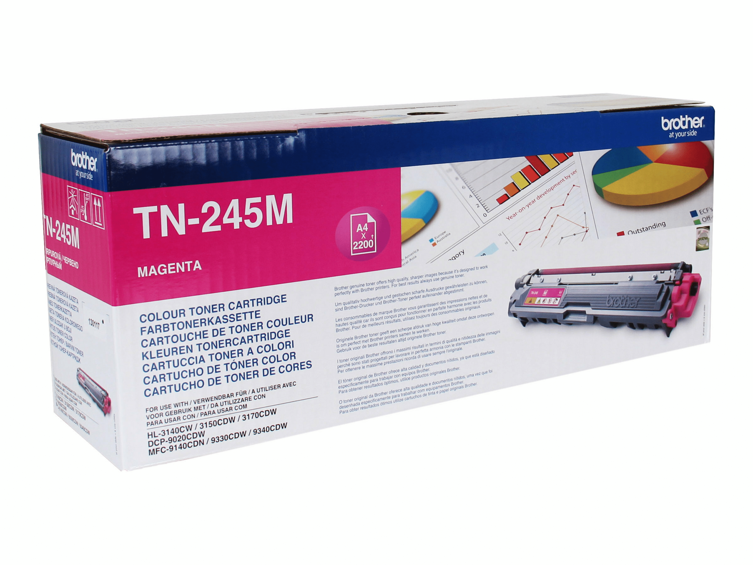 Brother Toner magenta TN245M ca. 2.200 Seiten