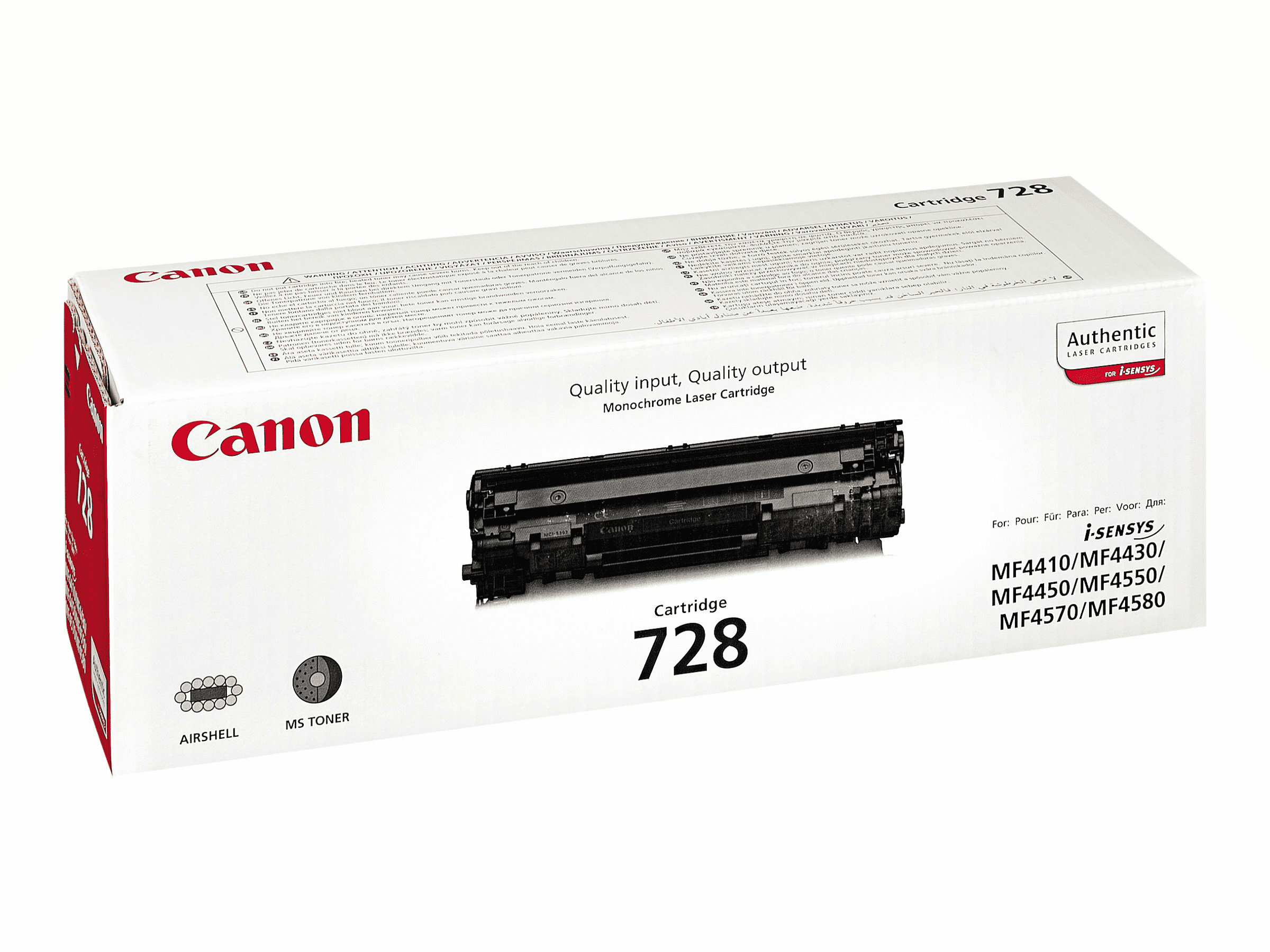 Canon Toner black 728 ca. 2.100 Seiten