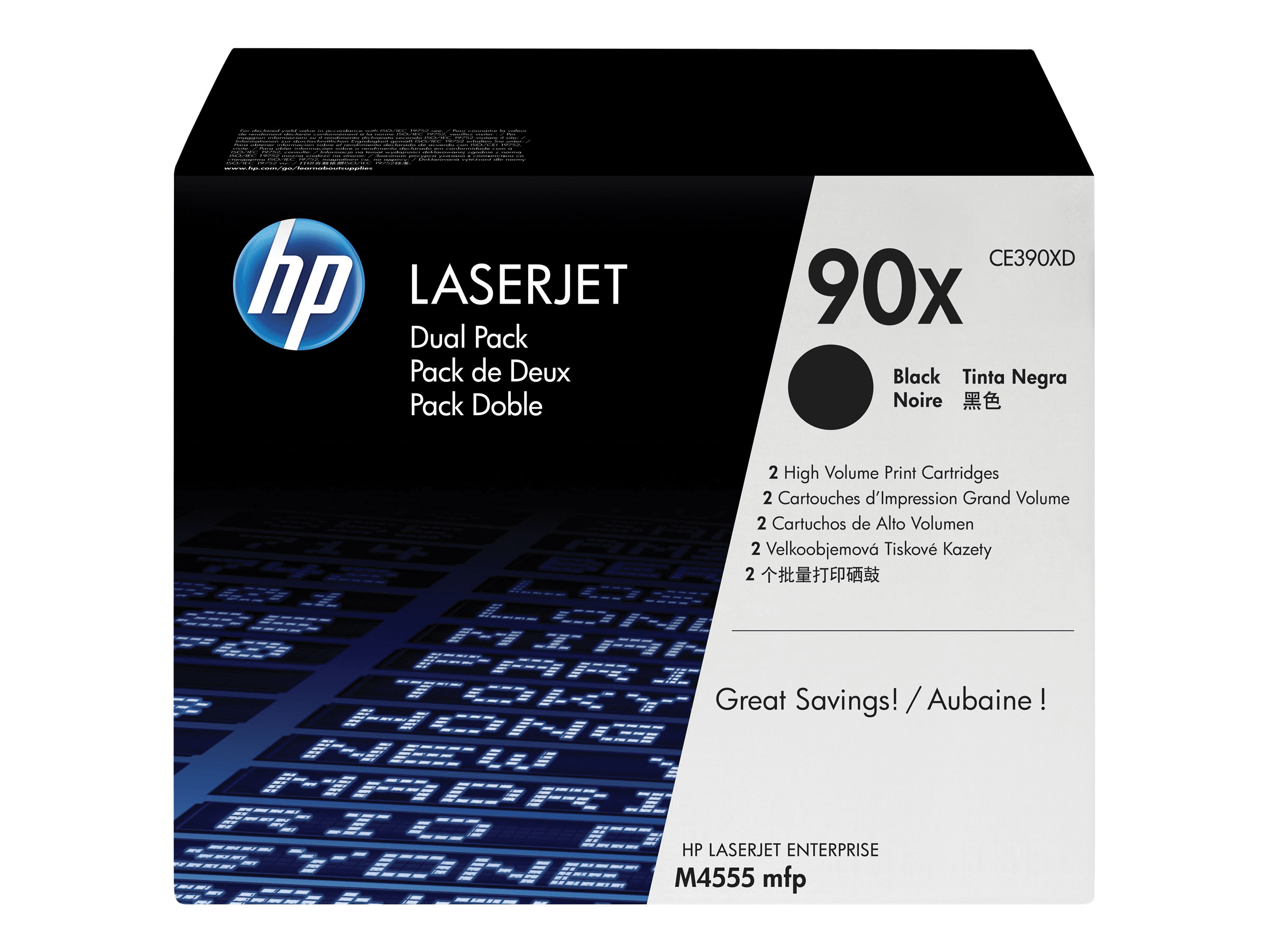 HP Toner black Nr. 90X (CE390XD) je ca. 24.000 Seiten, Doppelpack